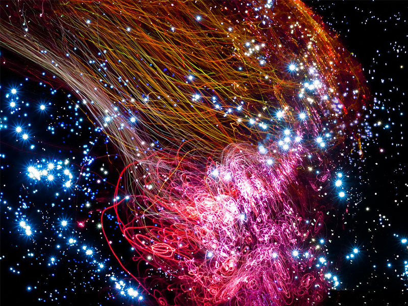 Illustration for article titled These stunning nebula images are actually created with lamp light